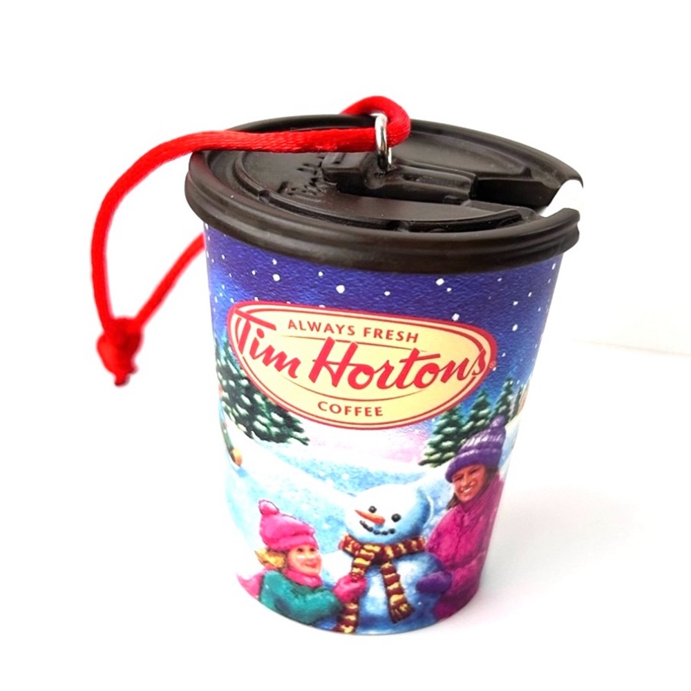 Tim Hortons 2013 Holiday To Go Cup Version 1 Christmas Ornament